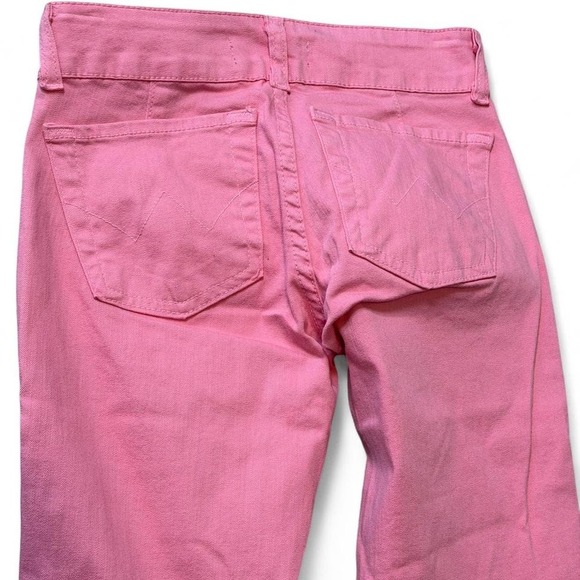 Y2K Pink Low Rise Ripped Flare Jeans - Picture 3 of 8